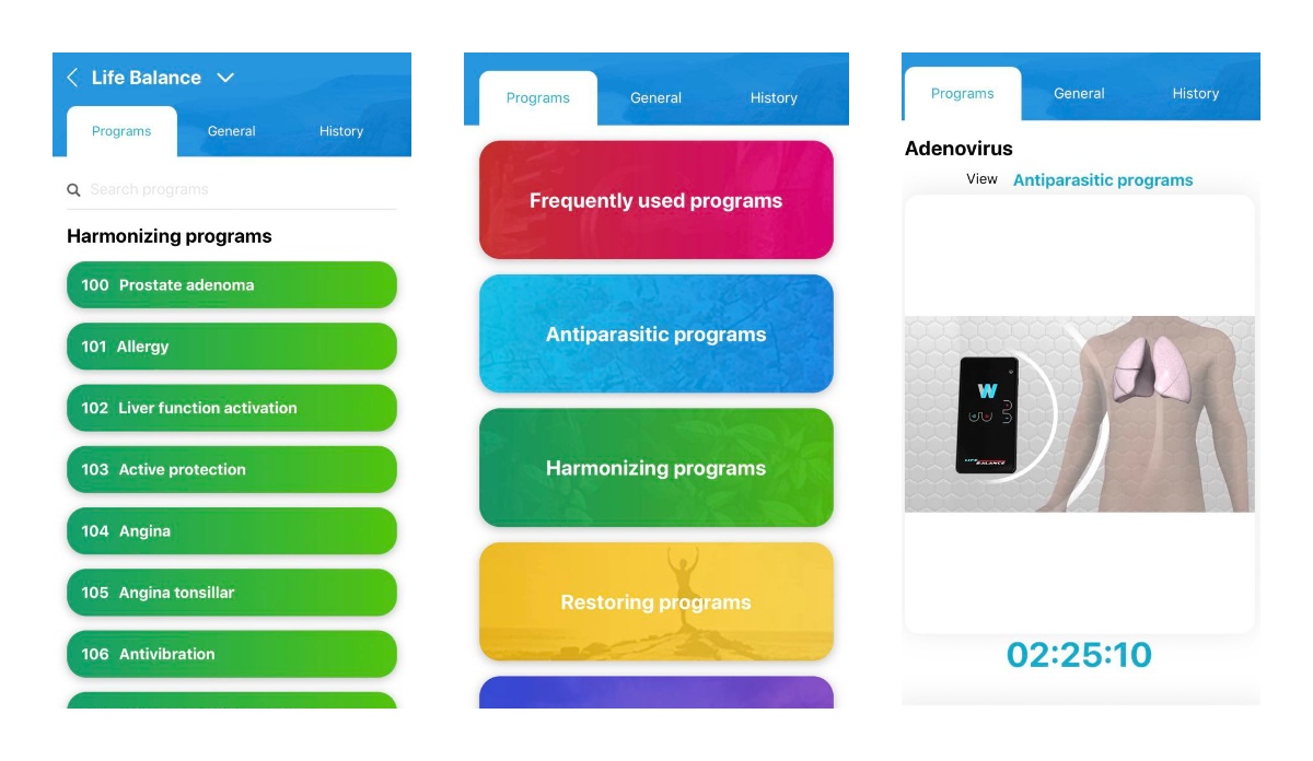 WebWellness mobile phone app