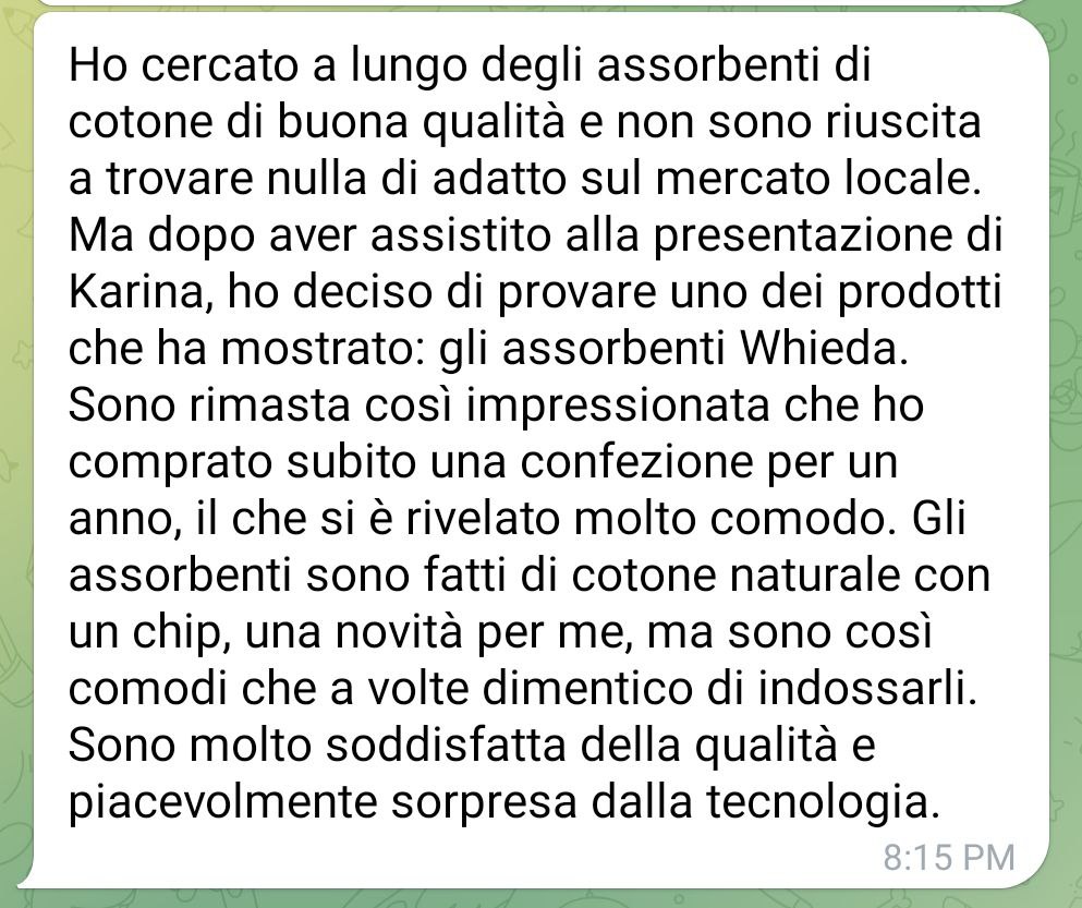 Gli assorbenti igienici Anion sono di alta qualità