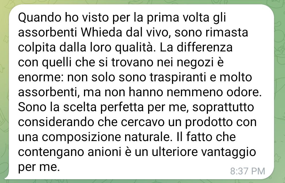 La grande differenza tra gli assorbenti del mercato e Anion