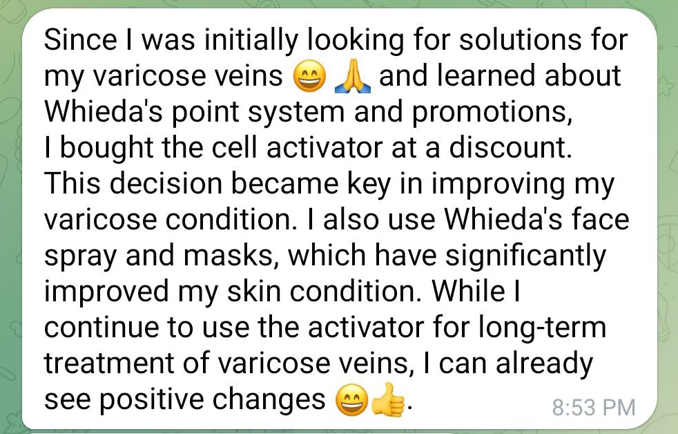 The positive changes in varicose treatment with cell activator