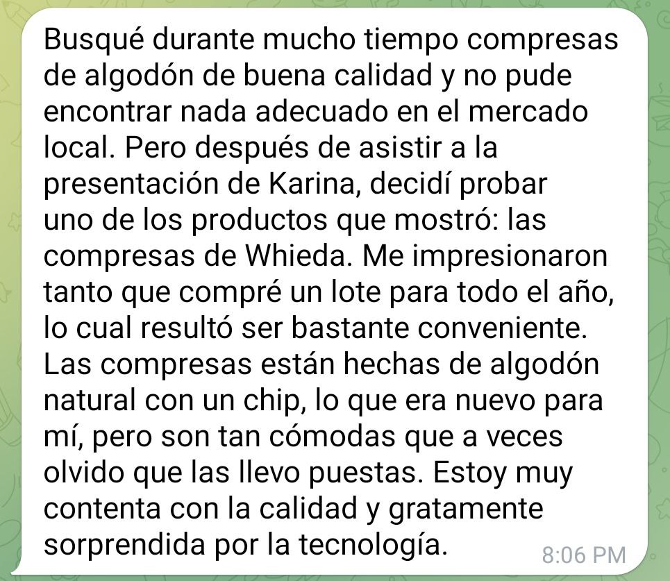 Las compresas higiénicas Anion son de alta calidad