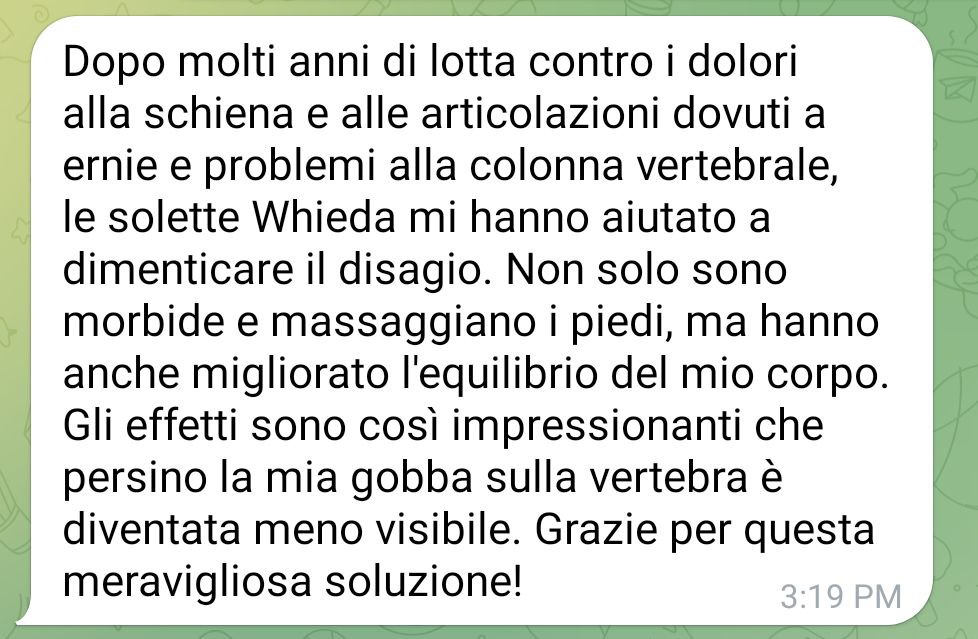 Le solette correttive Whieda sono diventate una salvezza