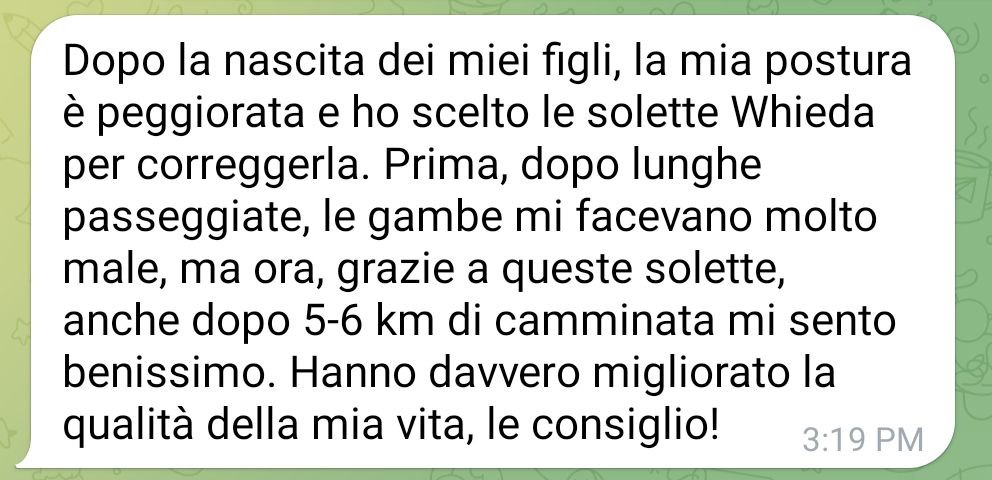 Miglioramento della qualità della vita con le solette Whieda