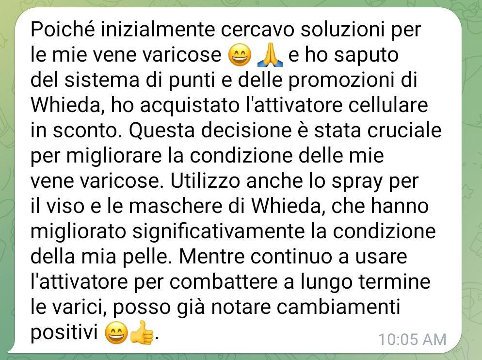 Buoni risultati dopo pochi utilizzi dell'attivatore cellulare