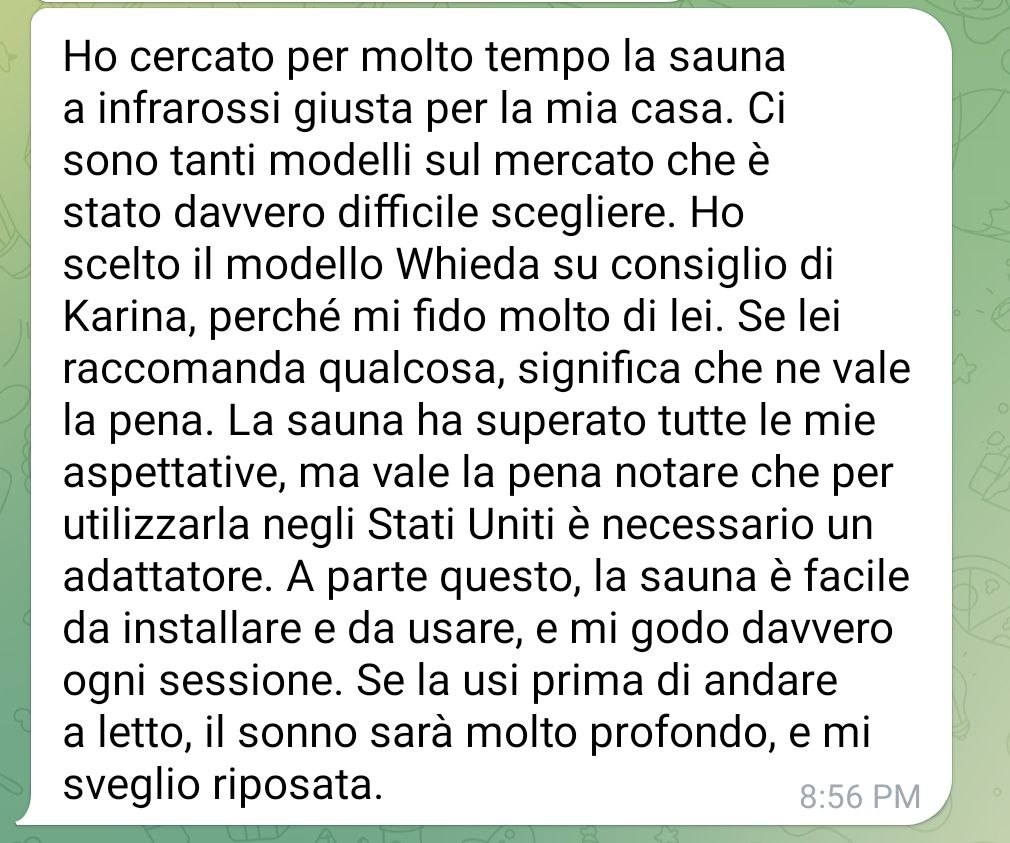 Sonno migliore dopo l'uso della sauna Ba-Gua